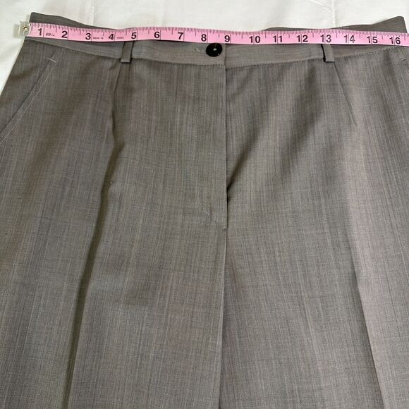 Zanella Women's 100% Virgin Wool High Waist Dress Pants Size 12 Made in Italy - Picture 6 of 14
